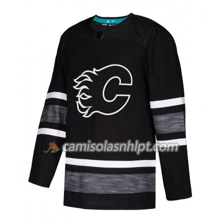 Camisola Calgary Flames Blank 2019 All-Star Adidas Preto Authentic - Homem